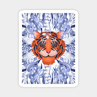 Tropical Cheeky Tiger Magnet