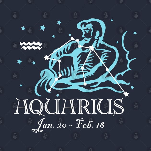 Aquarius the Water Bearer Constellation by jverdi28