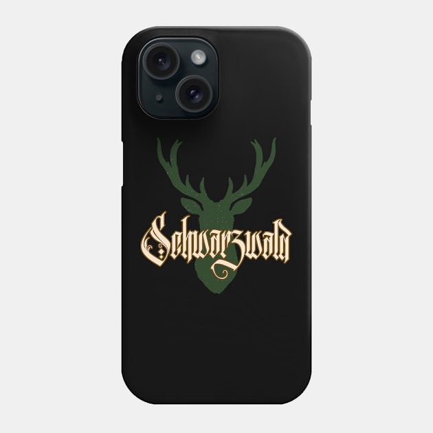 Schwarzwald Hirsch Geweih Wild Natur Schwaben Phone Case by Foxxy Merch