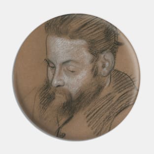 Diego Martelli by Edgar Degas Pin