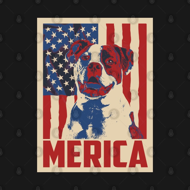 American Bulldog Merica 4th Of July by mia_me