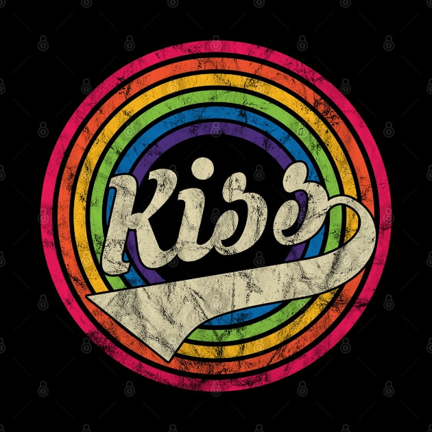 Kiss - Retro Rainbow Faded-Style by MaydenArt