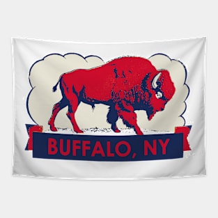 Vintage Style Buffalo, NY Tapestry