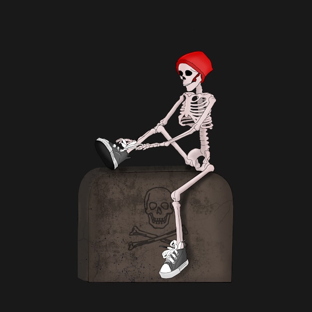 Skeleton Wears His Grey Shoes by GerrArt