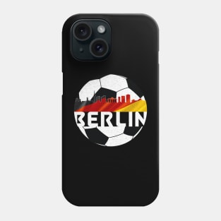 Berlin Germany Euro 2024 football—White text Phone Case