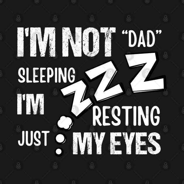 I'm Just Resting My Eyes Funny Balding Dad BOD funny dad joks by Emouran