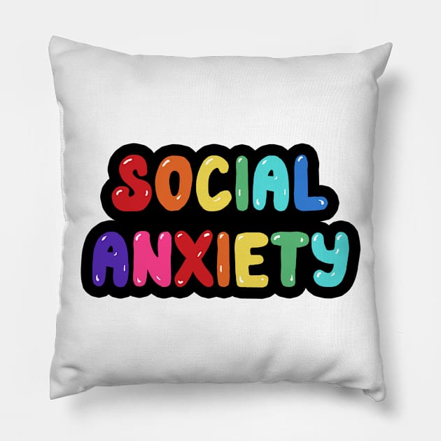 Social Anxiety Pillow by BrandyRay