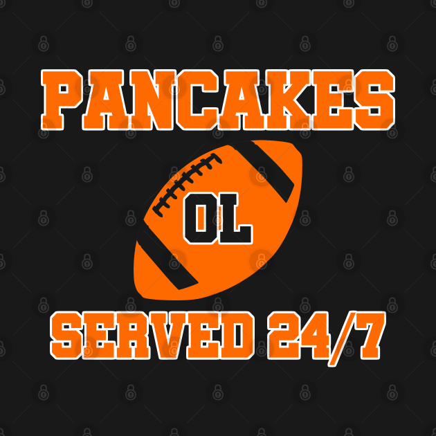 O-Line Pancakes Served 24/7 American Football by sewandtell