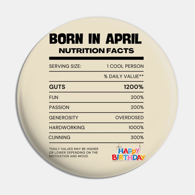 Born in april Pin by EMCO HZ 