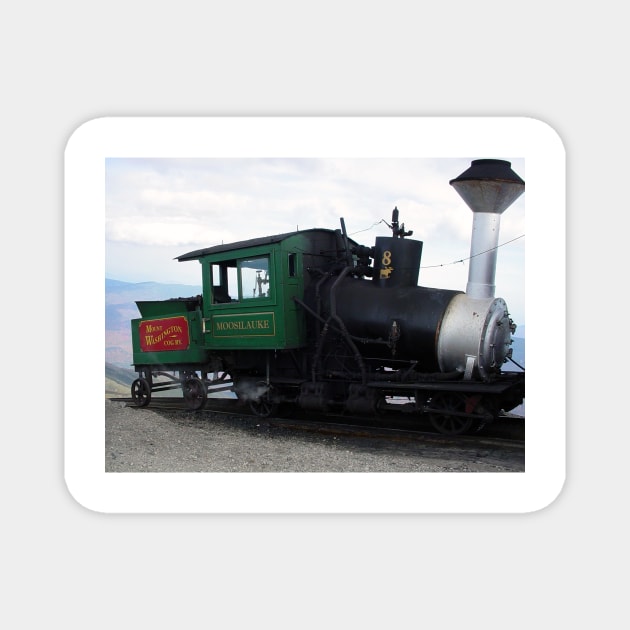 Mt. Washington Cog Railroad, Pinkham Notch, NH Magnet by searchlight