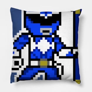 Blue Ranger Pixel Pillow