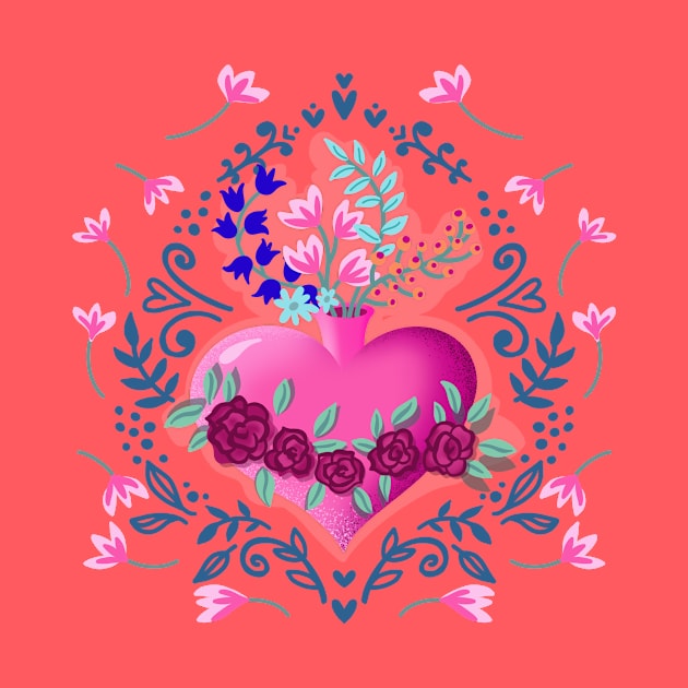 blooming heart by Lamalou Design