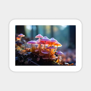 Mushroom Forest Nature Serene Tranquil Magnet