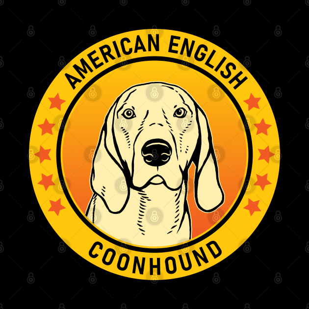 American English Coonhound Dog Portrait by millersye