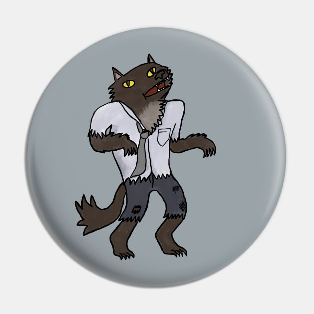 Part of the Halloween Hunk series - Wolfman Pin by famousdinosaurs