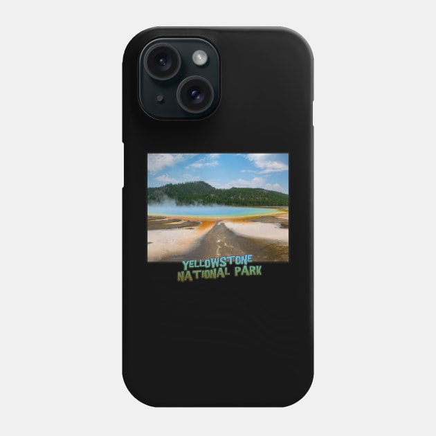 Yellowstone National Park - Grand Prismatic Spring Phone Case by gorff