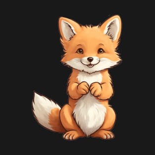 Cute Little Smiling Fox T-Shirt