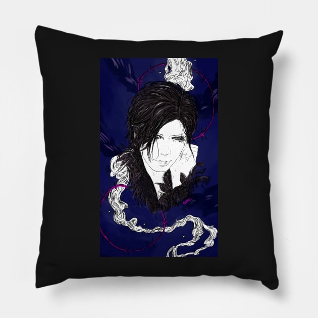Ominous ( coloured) Pillow by Ryuzato
