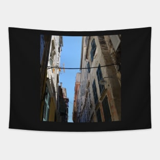 A View of Corfu Town, Greece Tapestry