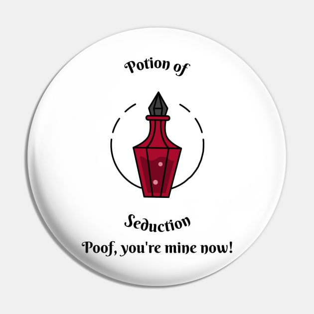 Poof You're Mine Now! Witchcraft Pin by OldCamp