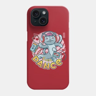 Cute Black Cat Just Dance Phone Case