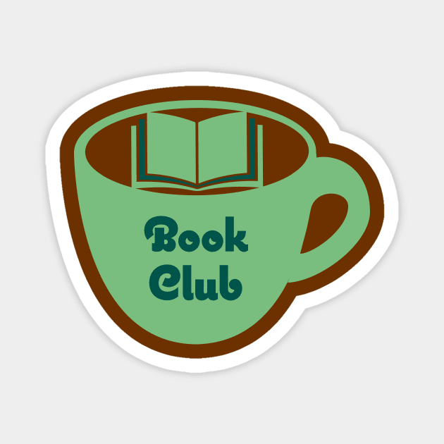 Book Club Magnet by PeachesPaisleyProton