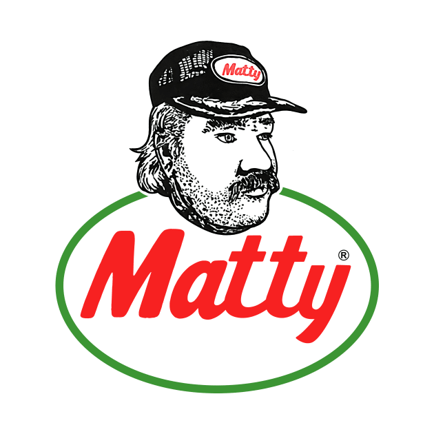 Matty Chef Canada Matheson Logo Red Face Art Funny by Loweryo Judew