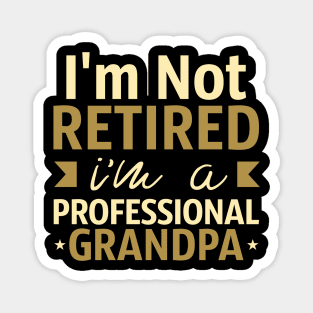 I'm Not Retired I'm A Professional Grandpa Magnet