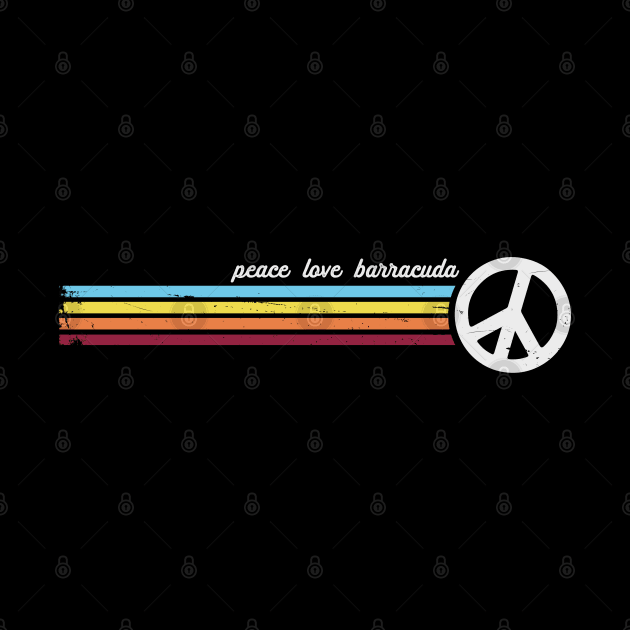Peace Love Barracuda by Jitterfly