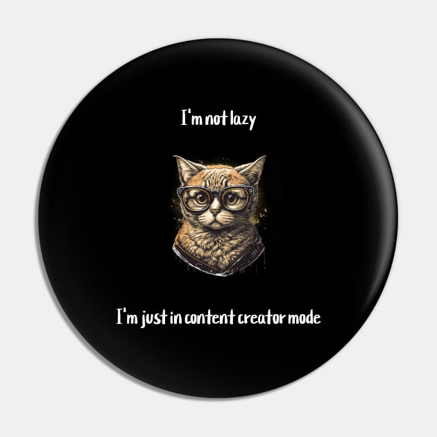 I'm not lazy, I'm just in content creator mode Pin by Crafty Career Creations