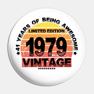 41 Year Old Gifts Vintage 1979 Limited Edition 41 th Birthday Pin