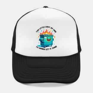 Funny Groovy This Little Light Of Mine Lil Dumpster Fire Hat