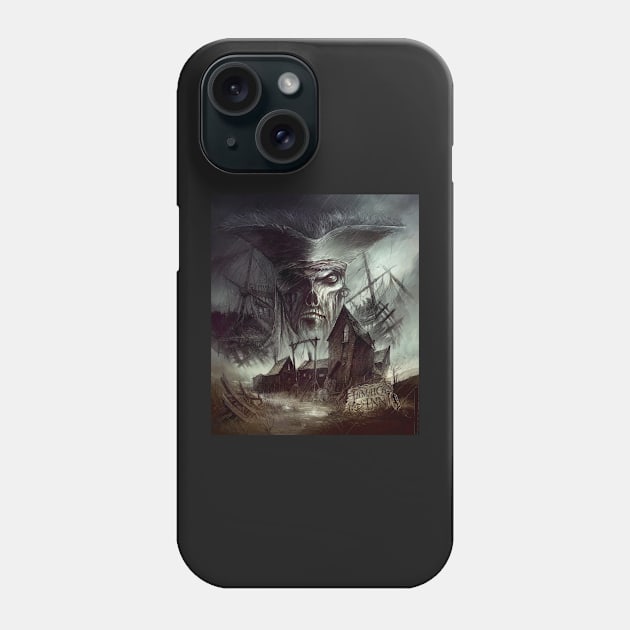 Ghost Ship pirate - digital drawing - Color Phone Case by euror-design