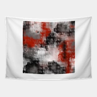 Pop modern red and black Tapestry