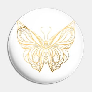 Gold Butterfly Pin