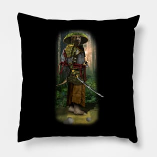 Exclusive Hand Drawn Samurai Sensesi Turtle | Samurai Collection Item-14 (Turtle) | by Rendigart Studio Pillow