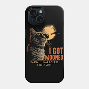 I Got Mooned Partial Lunar Eclipse September 17 2024 Phone Case