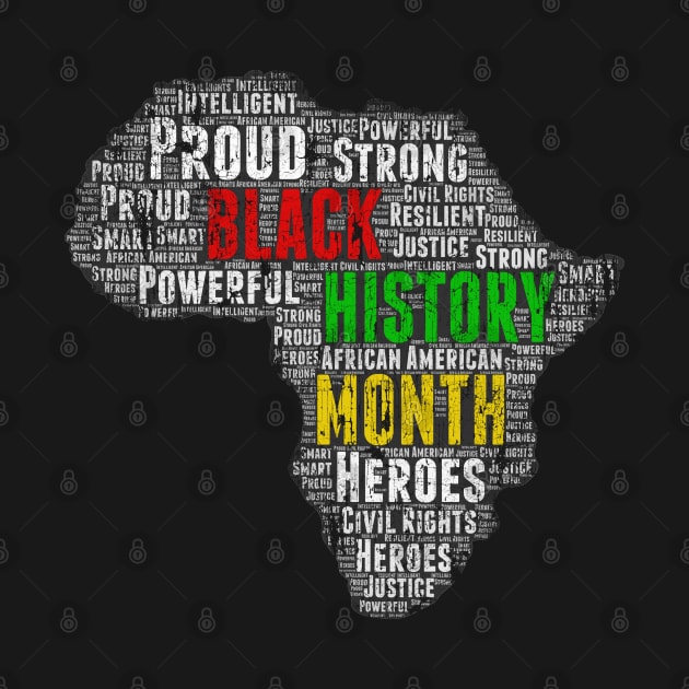 Black History Month Africa Shape by blackartmattersshop