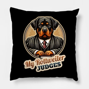 Judge Rottweiler Pillow