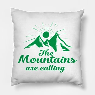 The mountains are calling Pillow