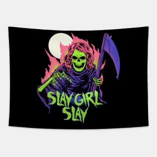 Girl Reaper Tapestry