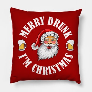 MERRY DRUNK I'M CHRISTMAS WV Pillow