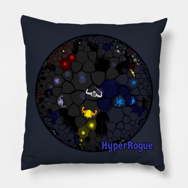 HyperRogue Elemental Planes Pillow by zenorogue