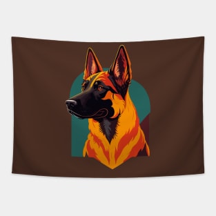 Belgian Malinois Portrait Tapestry