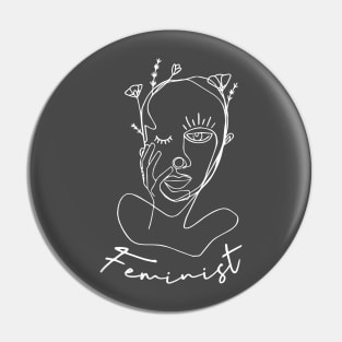 Feminist Flower Pin