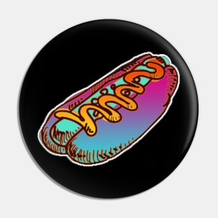 Vapor Hotdog Glizzy Design Pin