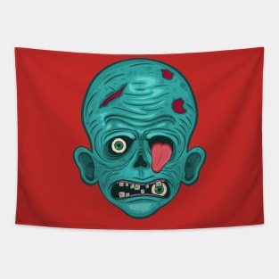 creepy zombie eye tongue Tapestry