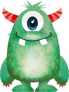 Green Cyclops Monster Magnet