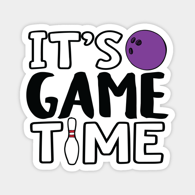 "It's Game Time", Bowling Magnet by Lusy