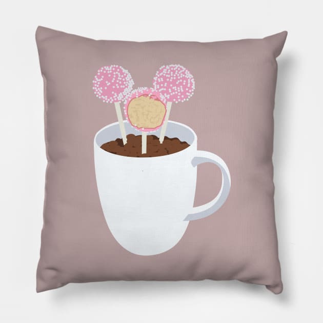 Cake Pops Cup Pillow by ShayliKipnis